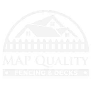Map Quality Fencing & Decks Transparent White Logo