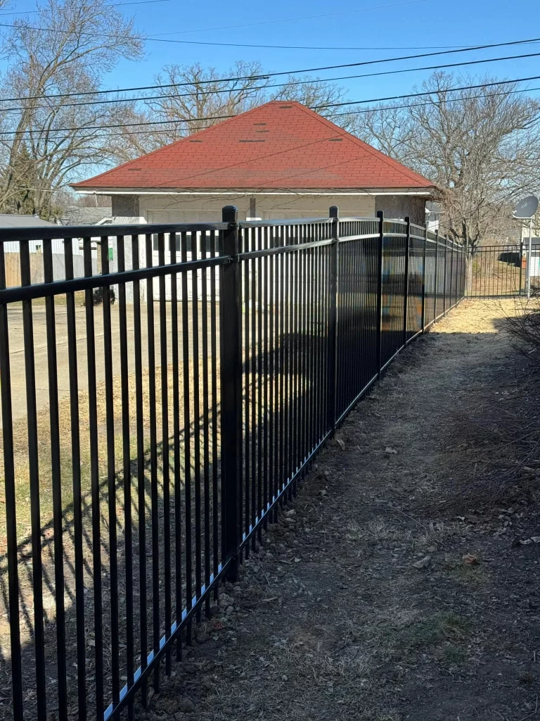 decorative-steel-fence-installed-in-peru-il decorative-steel-fence-installed-in-peru-il